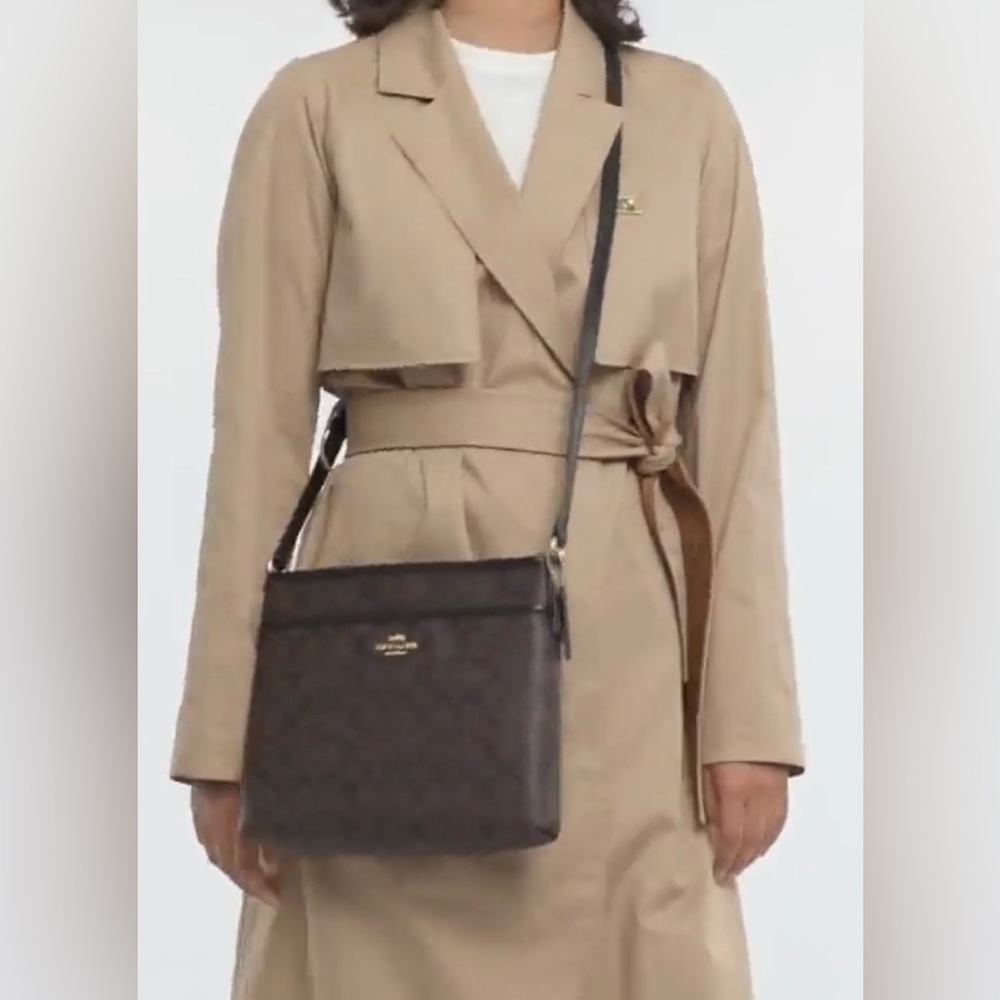 Authentic Coach Leather Crossbody Purse